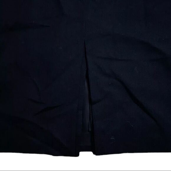Austin Reed Classic Vintage Black Pencil Skirt 100% Wool Fully Lined sz 8 - Picture 7 of 7